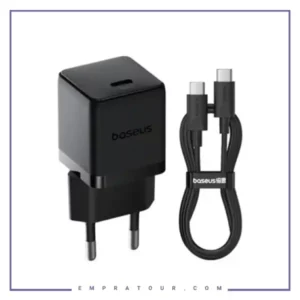 آداپتور شارژ 20 وات با کابل بیسوس Baseus 1C 20W Type-C Palm Fast Charger CCZC20CE