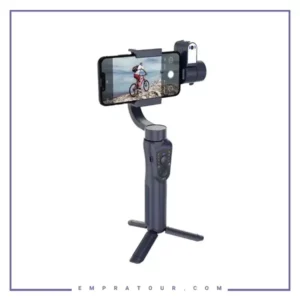 گیمبال با قابلیت تشخیص چهره پرودو Porodo 3-Axis Ai Tracker & Light Gimbal Stabilizer PD-LFST035