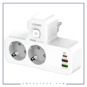 چند راهی برق و شارژر الدینیو LDNIO SE2337 QC3.0 PD3.0 Power Strip