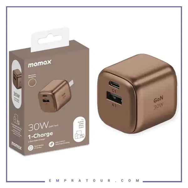 آداپتور شارژر دیواری 30 وات مومکس مدل Momax um71cn