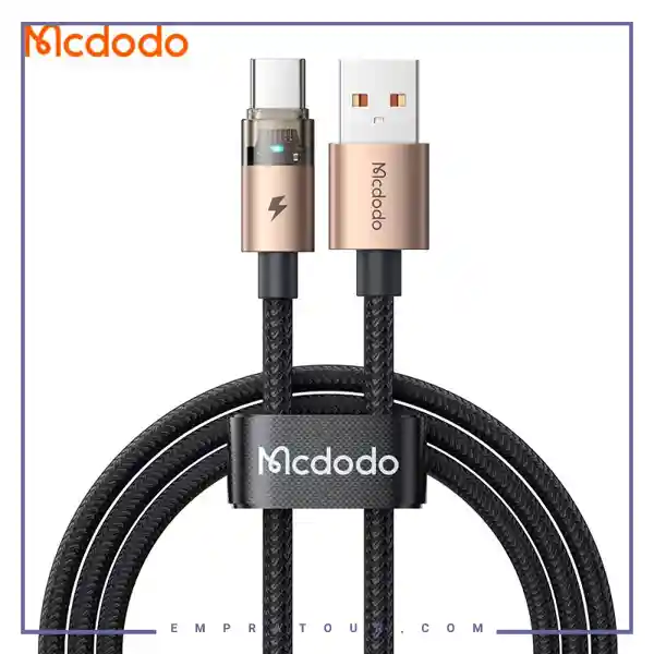 کابل شارژ تایپ سی 1.2 متری مک دودو Mcdodo 6A Ttransparent Cable CA-6890