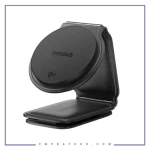 هولدر و شارژر وایرلس مگنتی بیسوس  Baseus C02 Mega Magnetis Wireless Charging Car Mount BS-CM042