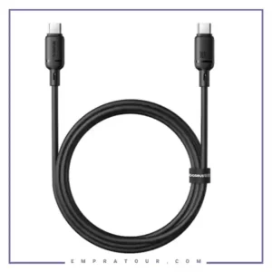 کابل دو سر تایپ سی 100 وات 1 متر بیسوس Baseus Silky Series Type-C to Type-C CB000114