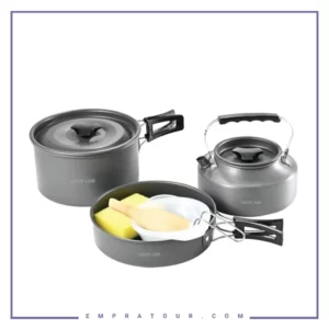 ست 7 تیکه ظروف کمپینگ گرین لاین Green Lion 7in1 Camping Cookware GN7N1COOKBK