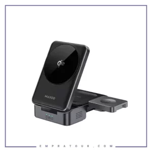شارژر وایرلس سه کاره مکس کو Maxco MW13 Qi2 3-in-1 Magnetic Wireless Charger