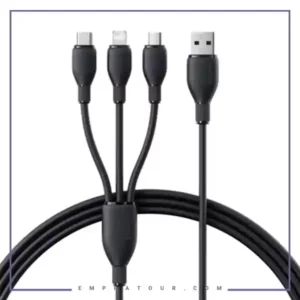 کابل سه سر 1.3 متر بیسوس Baseus 3.5A Ultra-Fast Charging Cable CB000161