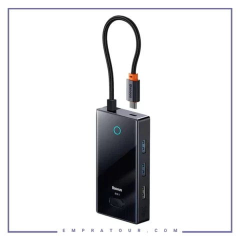 هاب تایپ سی 8 پورت بیسوس Baseus Focus 8 Port Hub Adapter WKYY030313