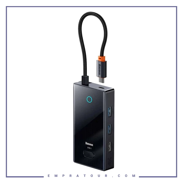 هاب تایپ سی 8 پورت بیسوس Baseus Focus 8 Port Hub Adapter WKYY030313