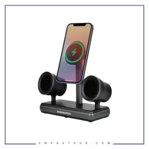 اسپیکر و شارژر وایرلس مگسیف پرودو Porodo Speaker Charging Dock FWCH050