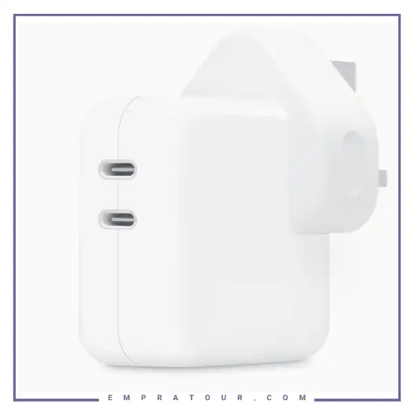 آداپتور 35 وات اصلی اپل Apple Dual Type-C Power Adapter A2676