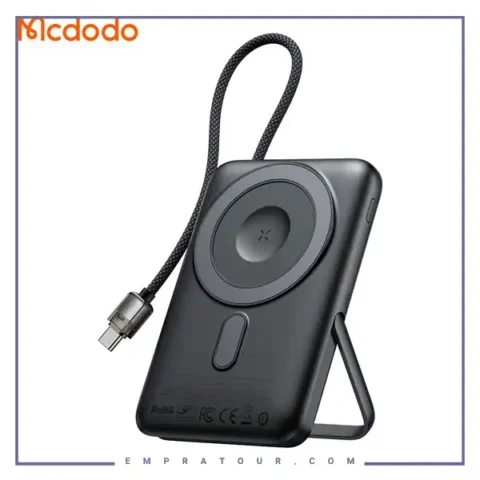 پاوربانک وایرلس مگنتی 10000 با کابل متصل مک دودو Mcdodo Wireless Power Bank MC-632