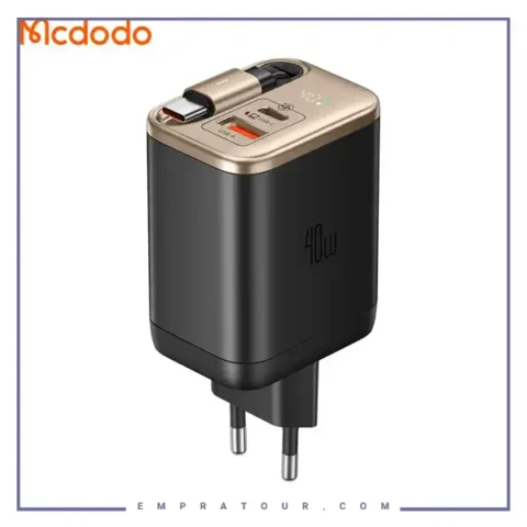 آداپتور 2 پورت 40 وات مک دودو Mcdodo Gan Charger CH-4280