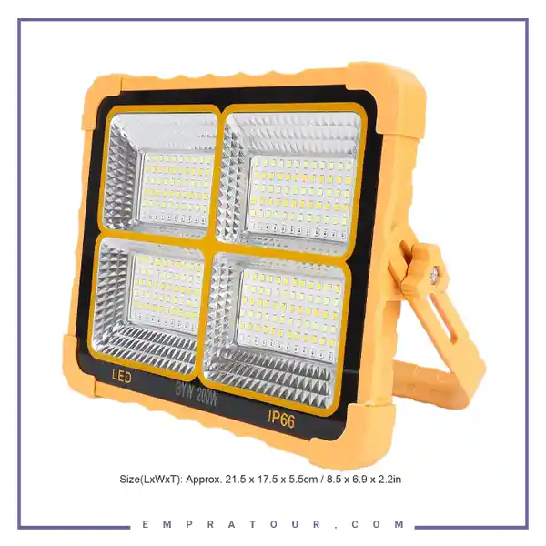 پرژکتور شارژی سولار چند منظوره Solar Outdoor Light S04