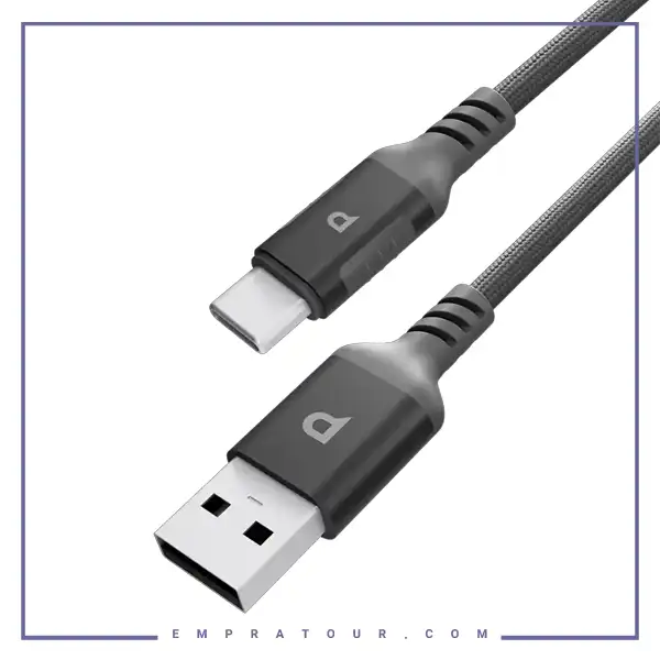 کابل تایپ سی 20 وات 2 متر پاورولوژی Powerology Cable PCAB022GY