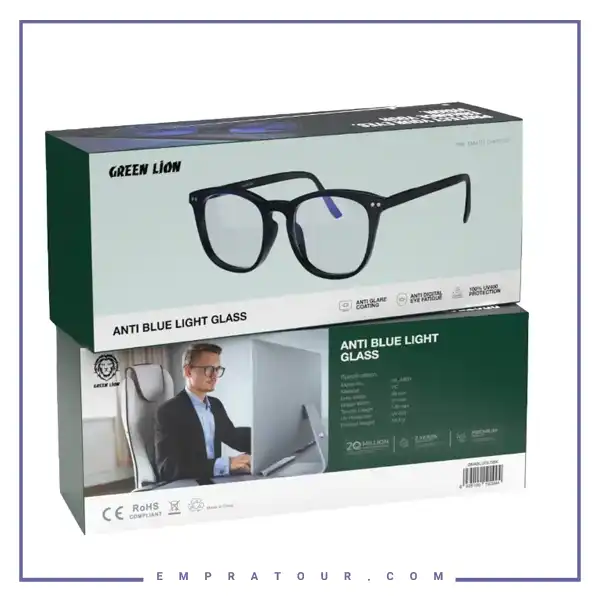 عینک محافظ چشم بلولایت گرین لاین Green Lion Anti Blue Light Glass