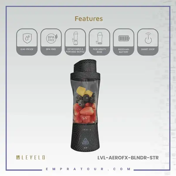 مخلوط کن لولو Levelo Portable Blender Aeroflex