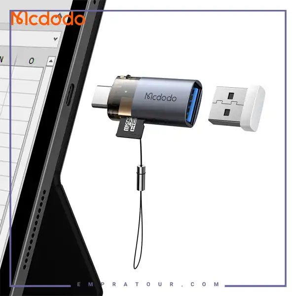 تبدیل او تی جی و رم ریدر تایپ سی مک دودو OT-7600