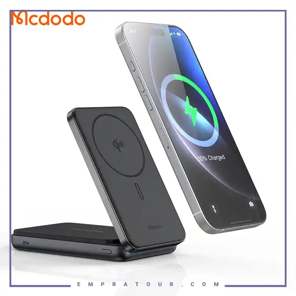 پاوربانک وایرلس 10000 و استند مک دودو MC-631