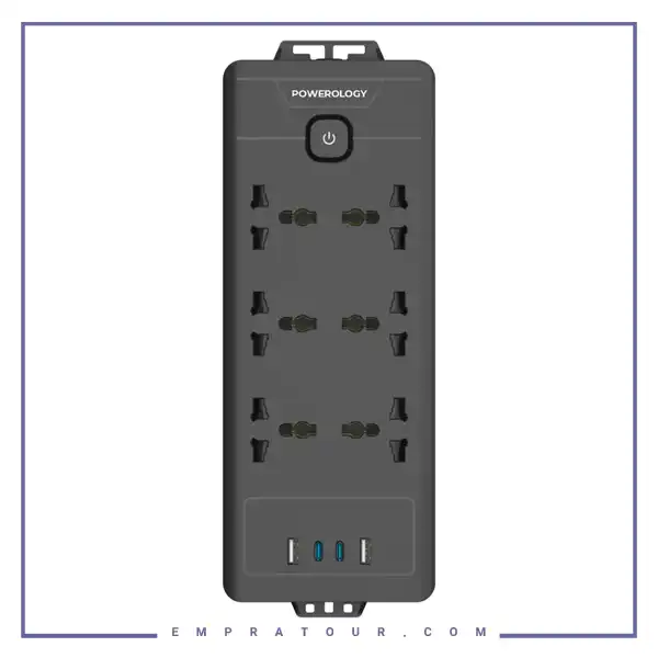 چندراهی برق پاورولوژی Powerology Power Strip PWCUQC034