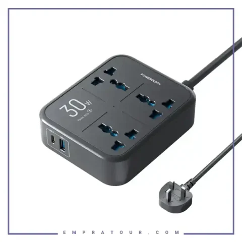 چند راهی برق 3250 وات پاورولوژی Powerology Power Strip PWCUQC037
