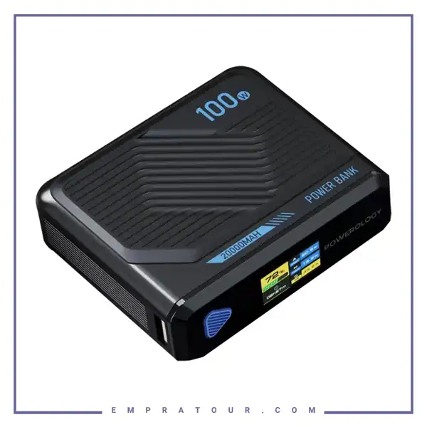 پاوربانک وایرلس 100 وات 20000 پاورولوژی Powerology Ultra Mini Power Bank PPBCHA79