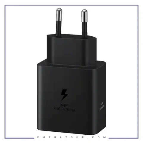 آداپتور شارژ سوپر فست 45 وات بدون کابل سامسونگ Samsung USB-C Charger Black 45W EP-T4511