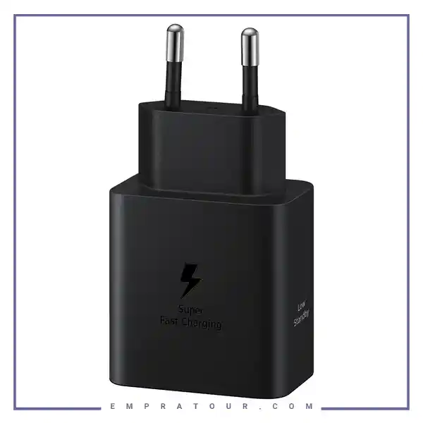 آداپتور شارژ سوپر فست 45 وات بدون کابل سامسونگ Samsung USB-C Charger Black 45W EP-T4511