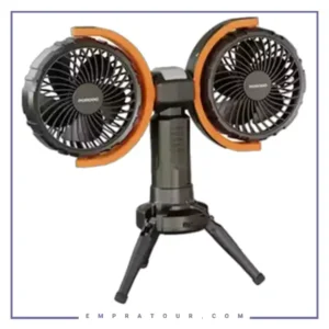 پنکه شارژی رو میزی به همراه پاور بانک پرودو Porodo Dual-Head Oscillating Fan PD-LFST150