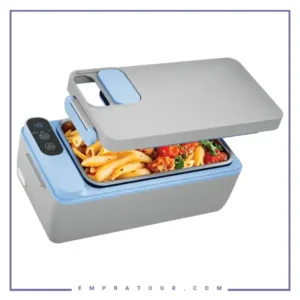 ظرف غذای گرم کن دار پاورولوژی Powerology Lumu Portable Heated Lunch Box PLBF818GYBL