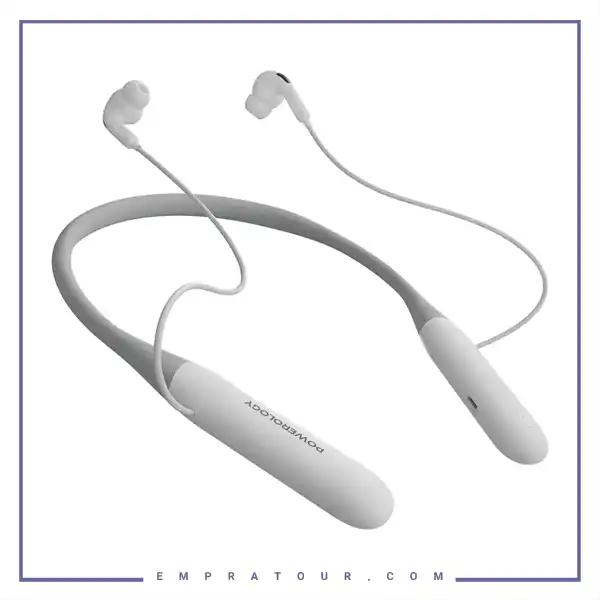 هندفری گردنی پاورولوژی Powerology Tonflex Enc Wireless Neckband PWLAUWNKBWH