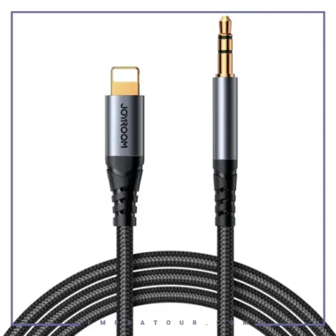 کابل تبدیل لایتنینگ به جک 3.5 جویروم Joyroom Lightning To Aux SY-A06