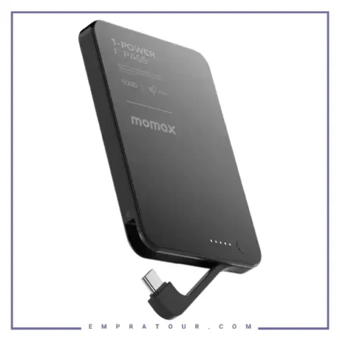 پاور بانک وایرلس 5000 مومکس Momax 1-Power F.Pass⁺ IP157