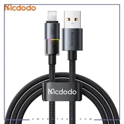 کابل لایتنینگ 1.2 متر مک دودو Mcdodo Colorful Lights Lightning Cable CA-8170