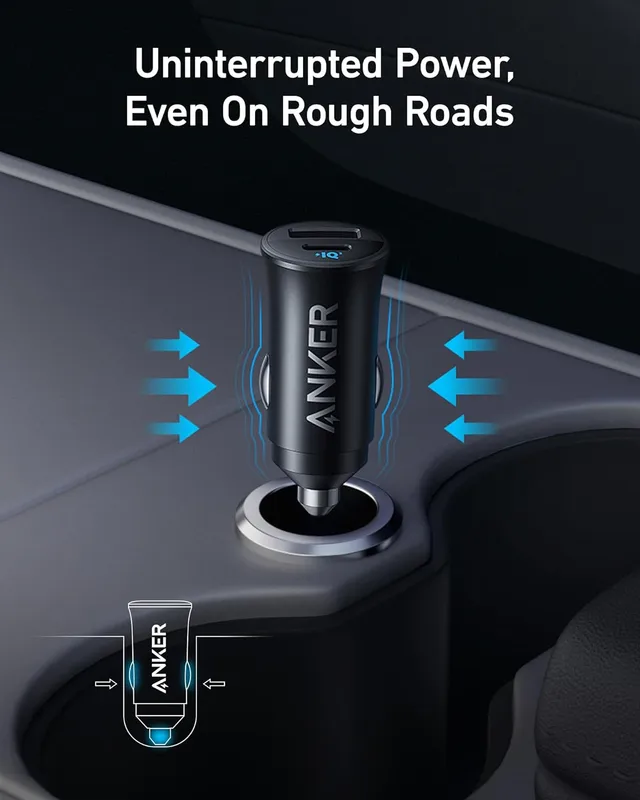 شارژر فندکی دو پورت 30 وات انکر Anker Car Charger A2741
