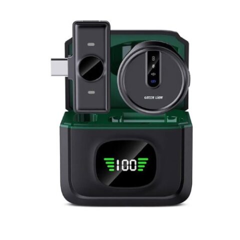 میکروفون یقه ای بی سیم تایپ سی گرین لاین Green LION MICROPHONE GM-88X