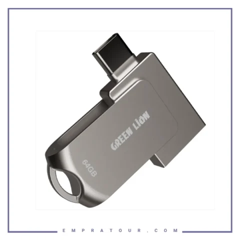 فلش او تی جی دوکاره 64 گیگ گرین لاین Green Lion 2 in 1 OTG GN2N1FL64SL