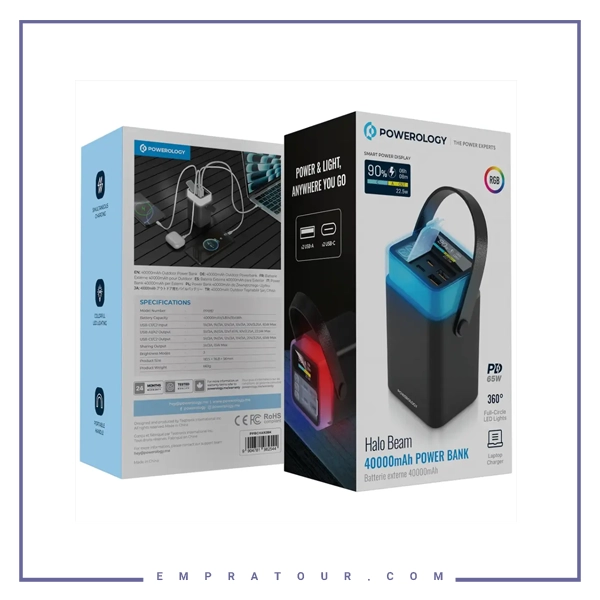 |اور بانک 65 وات 40000 پاورولوژی Powerology Halo Beam PPBCHA92BK