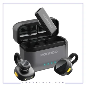 میکروفون یقه ای بیسیم پرودو Porodo Movo Lavalier Microphone Type-C PDLAMPHF76BK