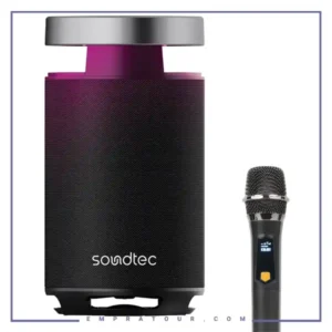 اسپیکر بلوتوثی به همراه میکروفون ساندتک پرودو Porodo Soundtec Tiesto Portable Karaoke Speaker PDSTGW62BK