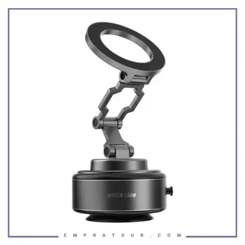 هولدر وکیومی خودکار گرین لاین Green Lion GX-30 Auto Suction Phone Holder GNASCPHL30BK