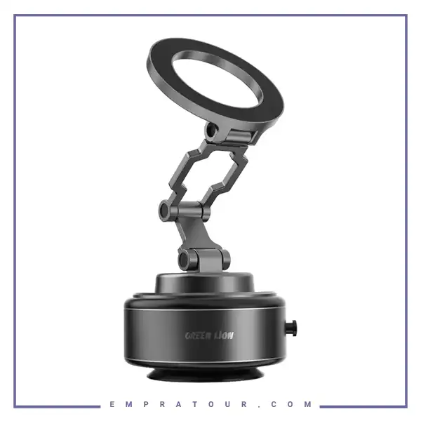 هولدر وکیومی خودکار گرین لاین Green Lion GX-30 Auto Suction Phone Holder GNASCPHL30BK