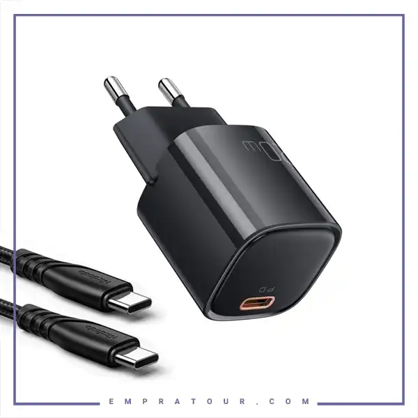 آداپتور شارژ 20 وات همراه با کابل دو سر تایپ سی مک دودو Mcdodo Charger Kit CH-4691