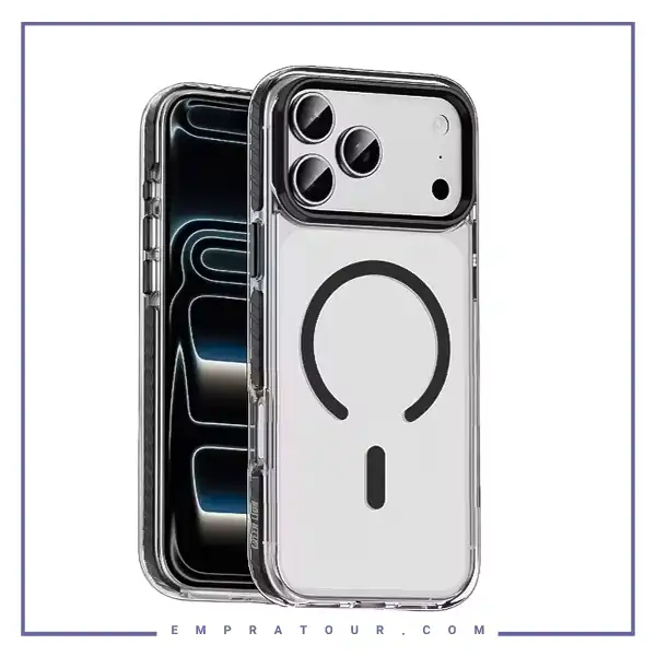 قاب محافظ گرین لاین آیفون Green Lion MasgSafe Prestige Case GNMXMG17PMBK 17 Pro Max