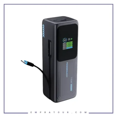 پاور بانک 140 وات پاورولوژی Powerology Thunderamp 30000 Power Bank PWP001ADGY
