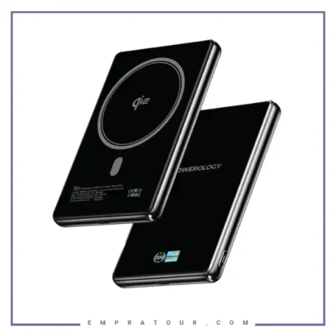 پاور بانک وایرلس مگسیف 10000 پاورولوژی Powerology Skye MagSafe Power Bank PPBKLYD89BK