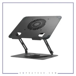 استند لپ تاپ همراه با فن خنک کننده گرین لاین Green Lion Adjustable Laptop Stand with Cooling Fan GNAD360STDBK