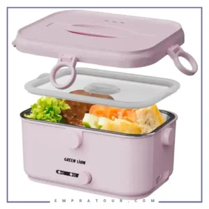 ظرف غذای گرم کن دار گرین لاین Green Lion Lunch Mate Electric Lunch Box GNLCHMTEWH