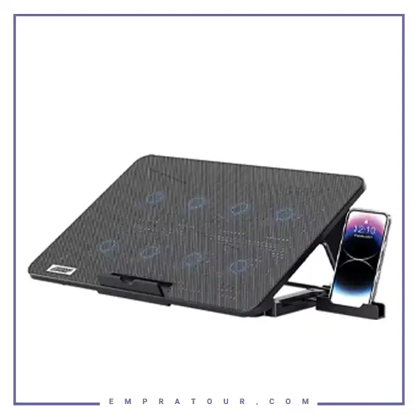 کول پد لپ تاپ پرودو Porodo Laptop Cooling Stand PDXF5CPBK