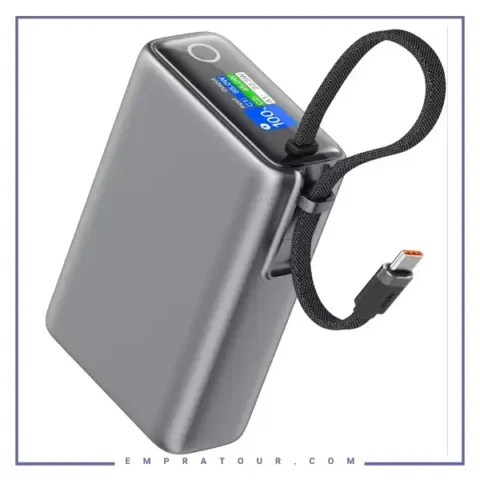 پاروبانک 65 وات 20000 با کابل تایپ سی گرین لاین Green Lion Tron X Power Bank GNTRX20P65GY