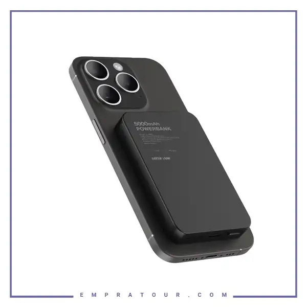 پاوربانک وایرلس 5000 گرین لاین Green Lion GL-MAG 5 5000mAh Power Bank GNMAG5KPBBK